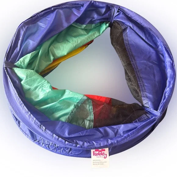 Kiddey Play Tunnel for Kids Crawl Tunnels w/ See Through Sides Outdoor & Indoor - Picture 2 of 8